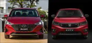 So sánh giá bán Hyundai Accent 2021 và Honda City 2021
